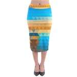 Mosaic  Midi Pencil Skirt