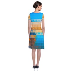 Short Sleeve Front Wrap Dress 