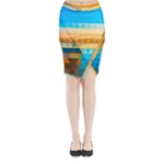 Mosaic  Midi Wrap Pencil Skirt