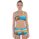 Mosaic  Racerback Boyleg Bikini Set