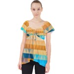 Mosaic  Lace Front Dolly Top
