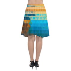 Chiffon Wrap Front Skirt 