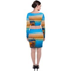 Long Sleeve Crop Top & Bodycon Skirt Set 
