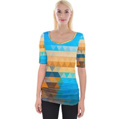 Wide Neckline T-Shirt 