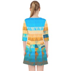 Quarter Sleeve Pocket Dress 