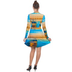 Long Sleeve Panel Dress 