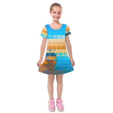 Mosaic  Kids  Short Sleeve Velvet Dress from ArtsNow.com