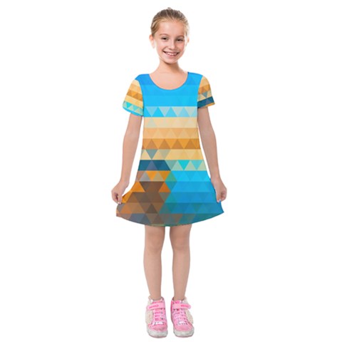 Mosaic  Kids  Short Sleeve Velvet Dress from ArtsNow.com