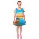 Kids  Short Sleeve Velvet Dress 