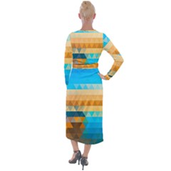 Velvet Maxi Wrap Dress 
