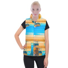 Mosaic  Women s Button Up Vest from ArtsNow.com