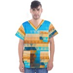 Mosaic  Men s V-Neck Scrub Top