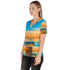 Women s V-Neck Scrub Top 