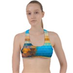 Mosaic  Criss Cross Racerback Sports Bra