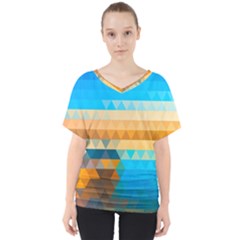 V-Neck Dolman Drape Top 