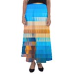 Mosaic  Flared Maxi Skirt