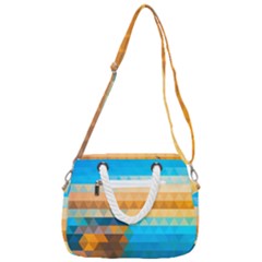 Rope Handles Shoulder Strap Bag 