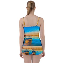 Tie Front Two Piece Tankini 