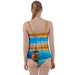 Twist Front Tankini Set 