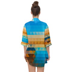 Open Front Chiffon Kimono 
