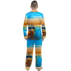 Men s Long Sleeve Satin Pajamas Set 