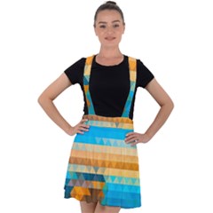 Velvet Suspender Skater Skirt 