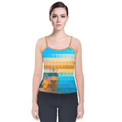 Velvet Spaghetti Strap Top 