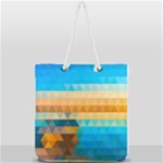 Mosaic  Full Print Rope Handle Tote (Large)