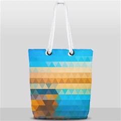 Full Print Rope Handle Tote (Small) 