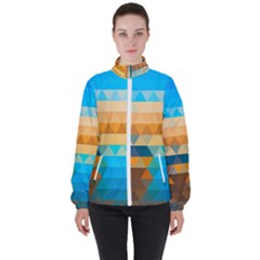 Women s High Neck Windbreaker 