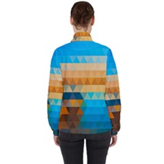 Women s High Neck Windbreaker 