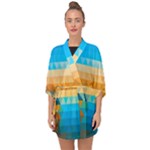 Mosaic  Half Sleeve Chiffon Kimono