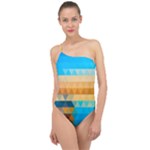 Mosaic  Classic One Shoulder Swimsuit