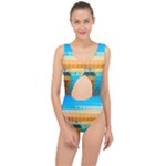 Mosaic  Center Cut Out Swimsuit