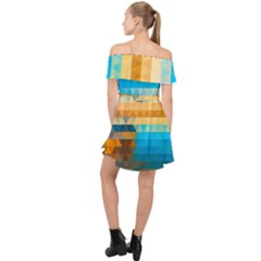Off Shoulder Chiffon Dress 