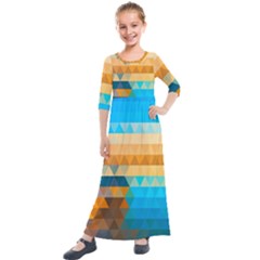 Kids  Quarter Sleeve Maxi Dress 