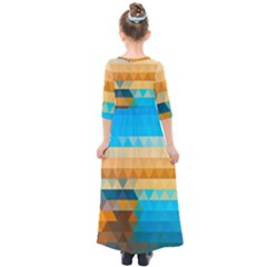 Kids  Quarter Sleeve Maxi Dress 