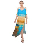 Mosaic  Maxi Chiffon Cover Up Dress