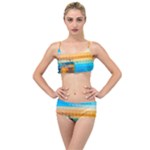 Mosaic  Layered Top Bikini Set