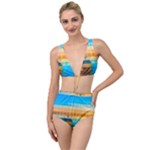 Mosaic  Tied Up Two Piece Swimsuit