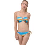 Mosaic  Twist Bandeau Bikini Set