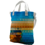 Mosaic  Canvas Messenger Bag