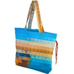 Mosaic  Drawstring Tote Bag