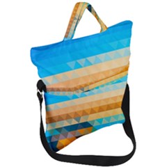 Fold Over Handle Tote Bag 