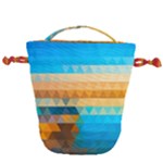 Mosaic  Drawstring Bucket Bag