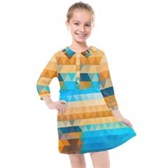 Kids  Quarter Sleeve Shirt Dress 