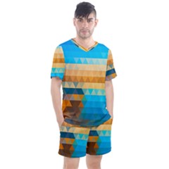 Men s Mesh T-Shirt and Shorts Set 