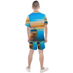 Men s Mesh T-Shirt and Shorts Set 