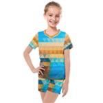 Mosaic  Kids  Mesh Tee and Shorts Set