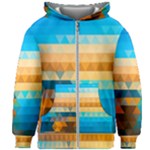 Mosaic  Kids  Zipper Hoodie Without Drawstring